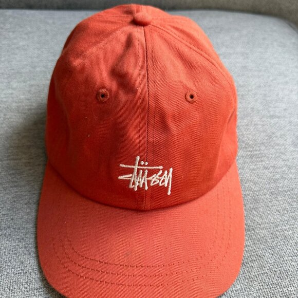 Stussy Cap Hat Orange Low Pro Basic Stock #1311070 One Size Japan - Picture 2 of 11